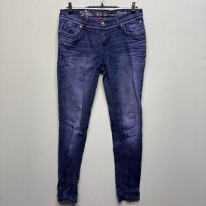 Vintage Apple Bottoms Women Skinny Jeans Size 9/10 Denim Y2K Embroidered C073 20